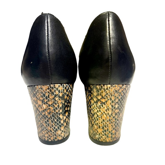 Miss Albright for Anthropology  shoes in beautiful black leather 7.5 fringe - Picture 3 of 8